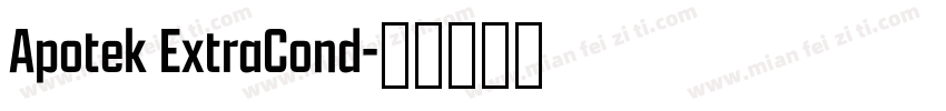 Apotek ExtraCond字体转换